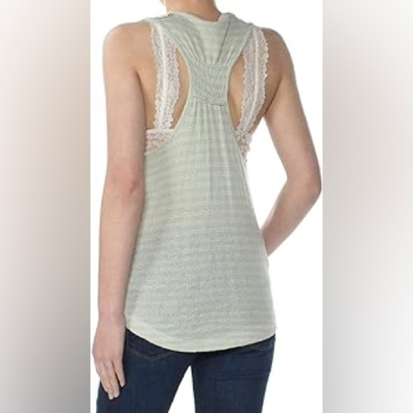 Free People Womens Frida Embroidered Faux-Wrap Tank Top Knit Blouse | Size Small - Picture 3 of 10